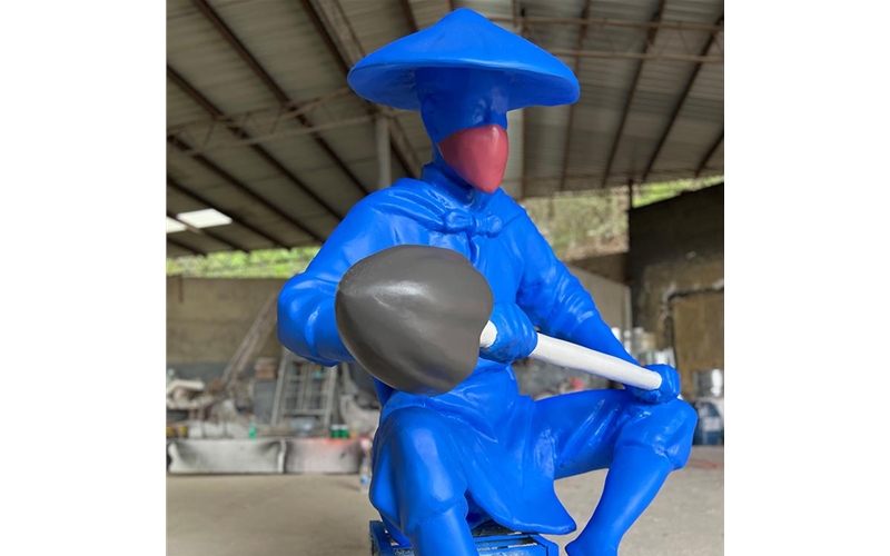 玻璃钢人物雕塑蓝