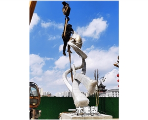 宣威市火腿美食广场不锈钢雕塑
